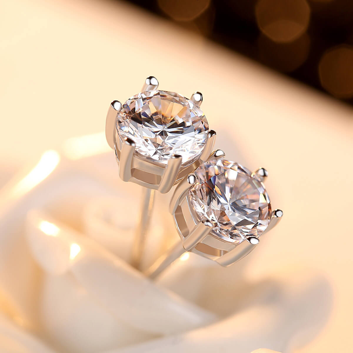 S925 Classic Zircon Earrings