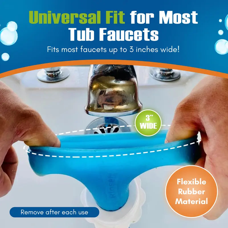 Rinseroo: GOLDEN TICKET WINNER: SHARK TANK! No-Install Tub Faucet Sprayer – 5 ft. Shower HoseTub Spout Attachment , Hair Washing, Baby Bath, Pet Care