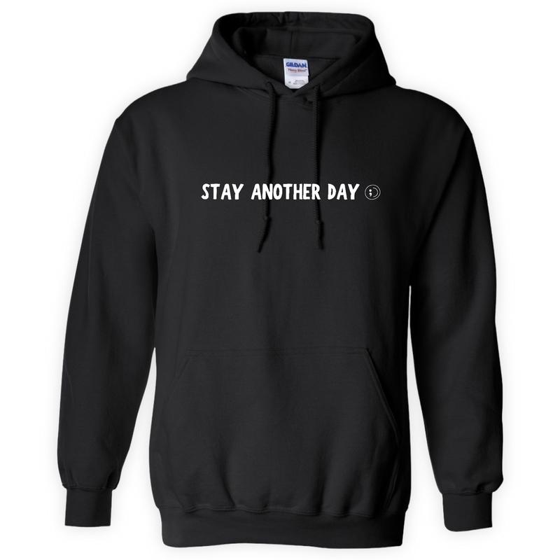 99 Reasons to Stay Another Day - Unisex Mental Health Awareness Hoodies, Crews, & Tshirts Sm-5x Long Sleeve Casual Crewneck Menswear Round Neck Classic Small