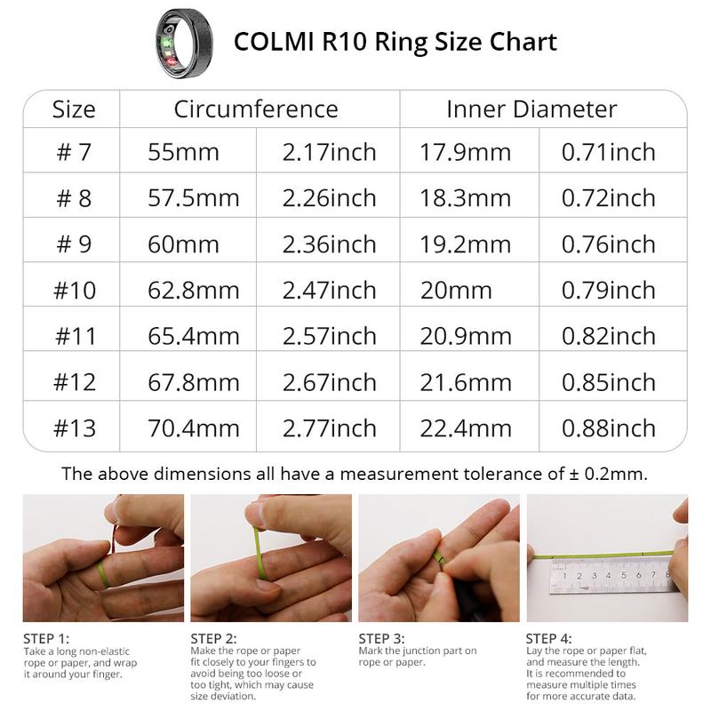 COLMI R10 Smart Ring 5 ATM Waterproof for Women Couple