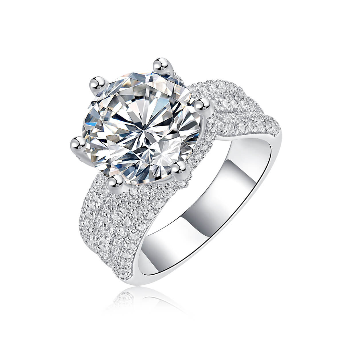 S925 Luxury Moissanite Ring