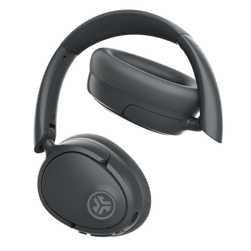 JLab JBuds Lux Active Noise Cancellation Wireless Bluetooth Headphones, Custom EQ, Over-Ear, Be Aware Safety Mode. Foldable, iPhone / Android