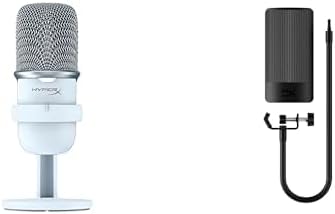 HyperX SoloCast – USB Condenser Gaming Microphone, for PC, PS4, PS5 and Mac, Tap-to-Mute Sensor, Cardioid Polar Pattern, great for Streaming, Podcasts, Twitch, YouTube, Discord,Black