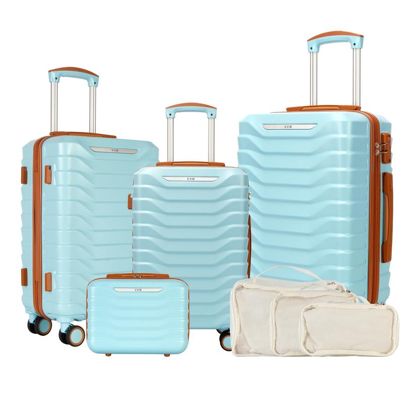 UUH Luggage Sets with TSA Locks -3pcs/4pcs/6pcs/7pcs/8pcs/9pcs Suitcases Sets-Travel and Moving Set(Family Set)