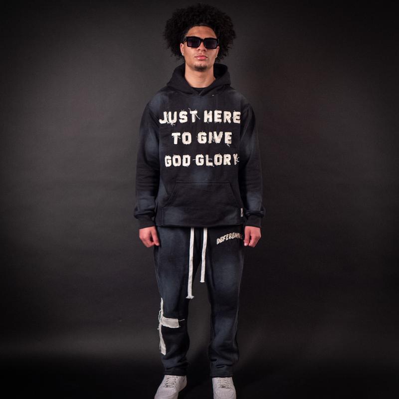 "Just Here To Give God Glory" Hoodies