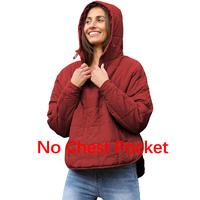 Tanming Women's Oversized Hooded Puffer Jacket Quilted Lightweight Winter Warm Pullover Padded Hoodies Coat