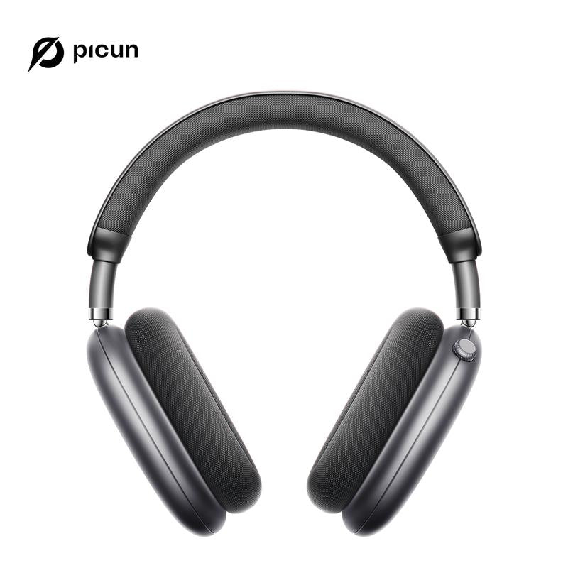 Picun F8 Pro Wireless Headphones - 52dB Noise Cancellation, 5 Smart ENC Mics, Detachable Fabric Ear Cushions, 140 Hour Standby, Seamless Dual Device Connection for All-Day Use and Boosted Productivity