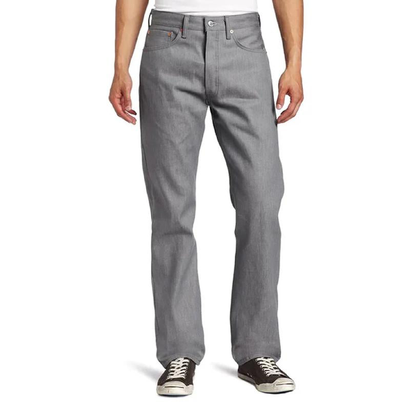 LEVI'S Men's Levis 501 Original Shrink-To-Fit Jeans Rigid Black 501-2226 Rigid Silver 501-1403 Rigid Dark 501-0000 Hip Hop Original Denim Jeans
