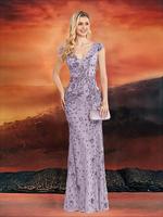 Women's Sequins Mermaid Evening Dress, Elegant V Neck Cap Sleeve Evening Party Gown, Ladies Clothes for Prom Cocktail Banquet Wedding Guest, Formal Wear