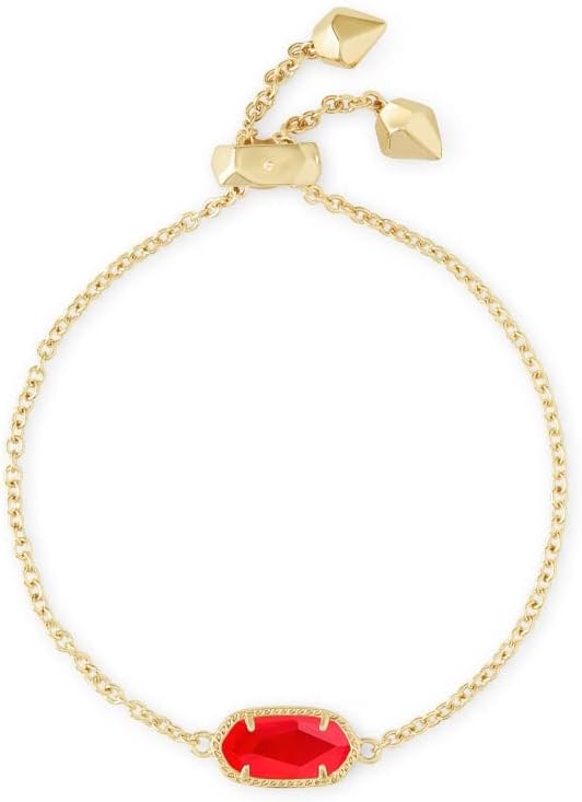 Kendra Scott Elaina Adjustable Chain Bracelet for Women, Fashion Jewelry, Gold-Plated