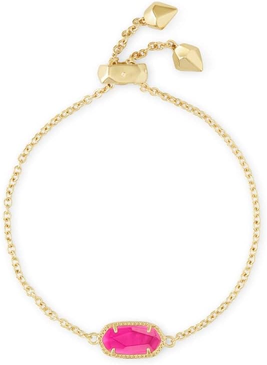 Kendra Scott Elaina Adjustable Chain Bracelet for Women, Fashion Jewelry, Gold-Plated