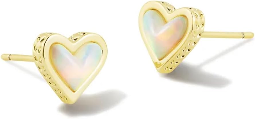 Kendra Scott Ari Heart Stud Earrings for Women, Fashion Jewelry