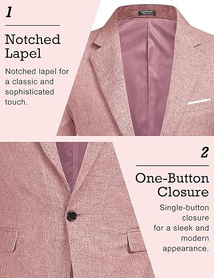 TikTok Shop Back to School COOFANDY Men's Blazer Casual Sport Coats Slim Fit One Button Suit Jacket Lightweight Sports Jacket