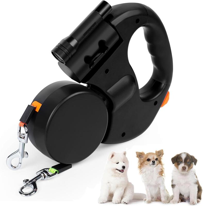 LED Automatic Retractable Traction Rope with Two-Headed and Plastic Bag Box Dog Leash Dog Chain Pet Supplies Dog Accessories small medium pet travel pull harness