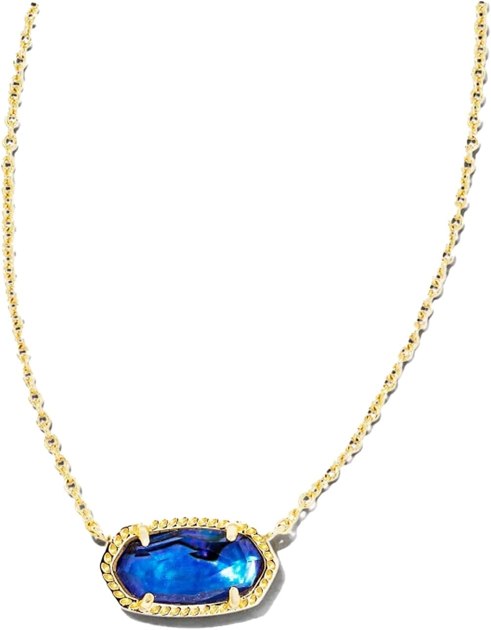 Kendra Scott Elisa Pendant Necklace for Women, Fashion Jewelry, 14k Gold-Plated