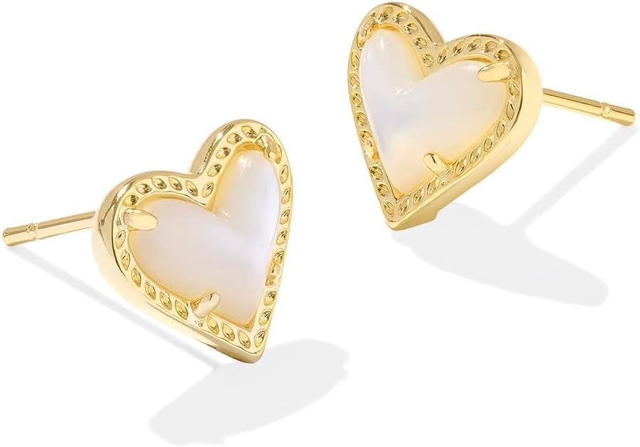 Kendra Scott Ari Heart Stud Earrings for Women, Fashion Jewelry