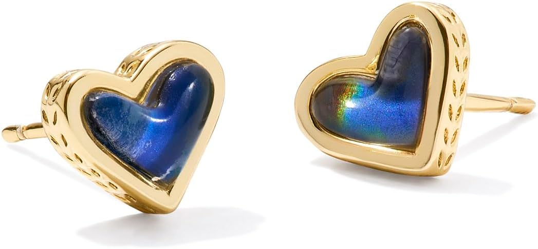 Kendra Scott Ari Heart Stud Earrings for Women, Fashion Jewelry