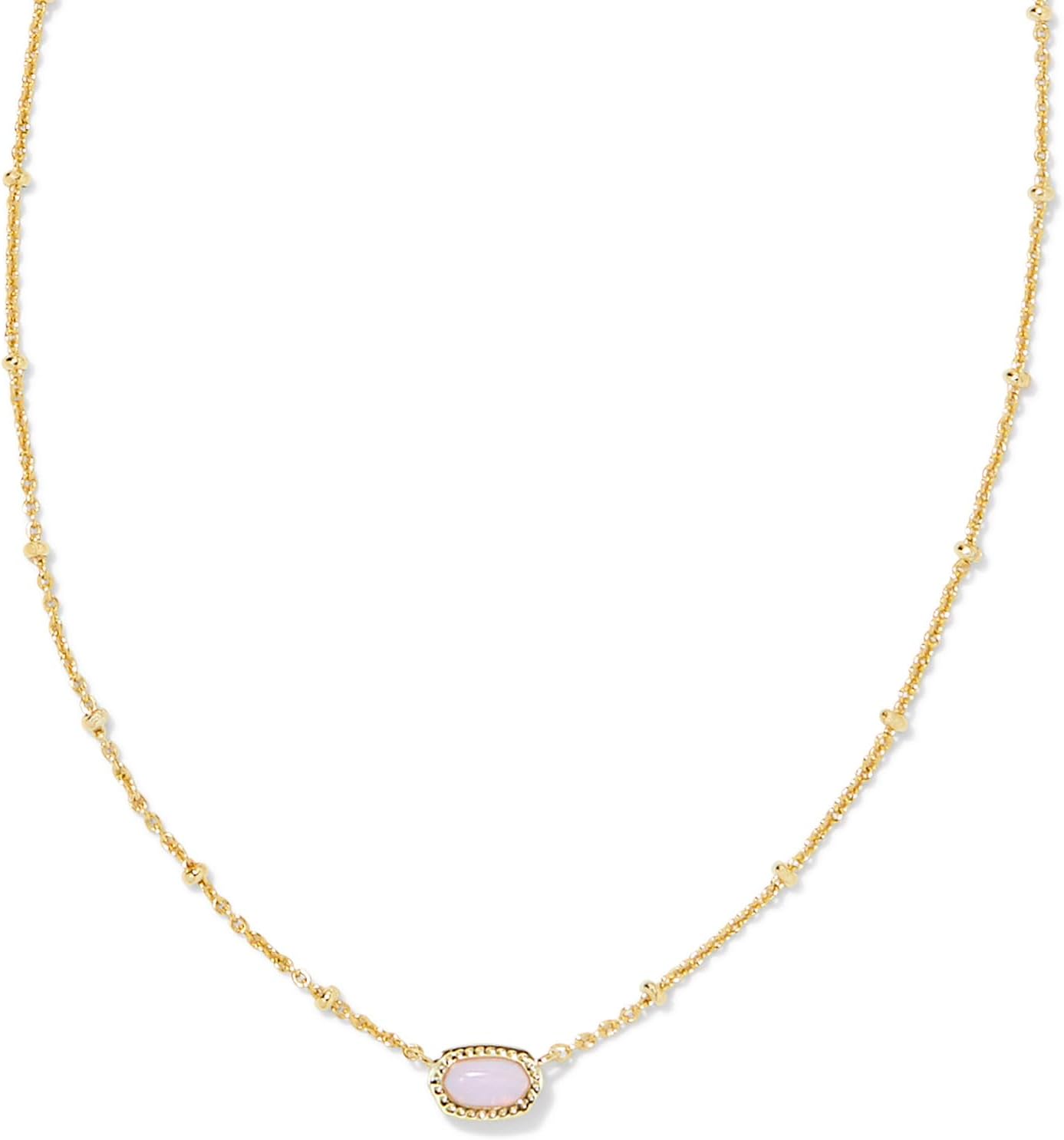 Kendra Scott Mini Elisa 14k Gold-Plated Satellite Short Pendant Necklace, Fashion Jewelry for Women