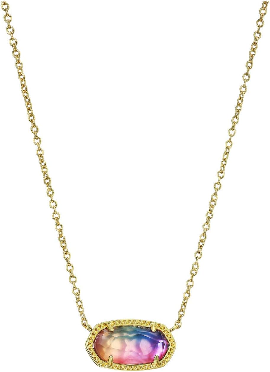 Kendra Scott Elisa Pendant Necklace for Women, Fashion Jewelry, 14k Gold-Plated