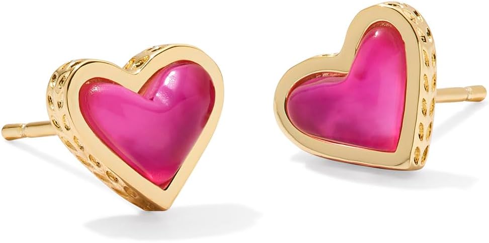 Kendra Scott Ari Heart Stud Earrings for Women, Fashion Jewelry