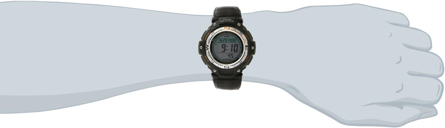Casio SGW100 Series | Digital Watch & Compass | 200M WR | 100 SEC Stopwatch | Twin Sensor for Direction & Temperature | Low Temp Resistant | World Time | Auto Calendar | Multi Alarm