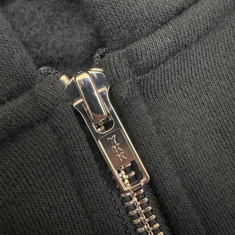 350 GSM 'Black' Zip-Up Hoodie