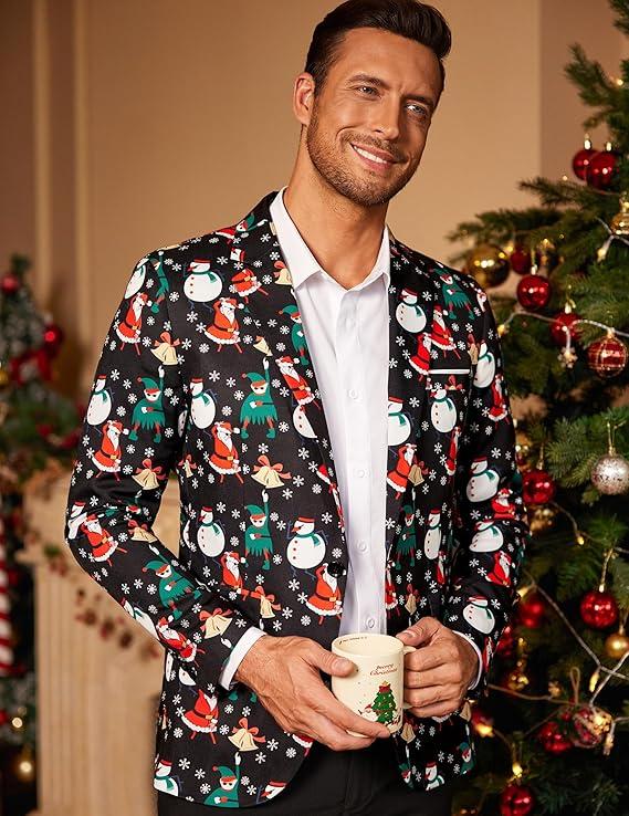 TikTok Shop Back to School COOFANDY Men's Blazer Casual Sport Coats Slim Fit One Button Suit Jacket Lightweight Sports Jacket