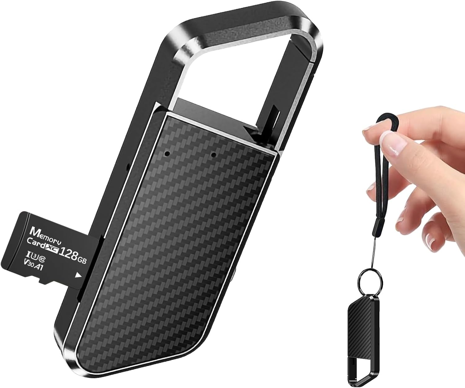 Voice Recorder with Playback | 64GB Digital Audio Recorder | HD Noise Cancelling Recorder Device | 1600H Voice Activated Recording for Classes/Meetings