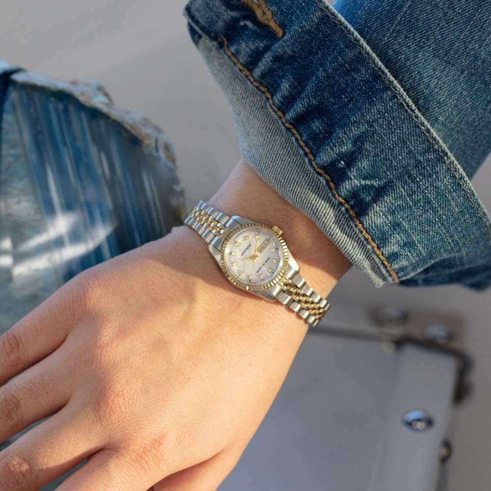 Armitron Women's Genuine Crystal Accented Bracelet Watch, 75-2475
