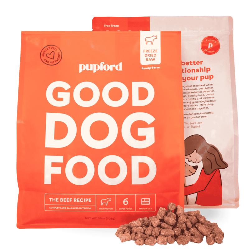 Freeze Dried Raw Good Dog Food By Pupford for your Pup Kibble