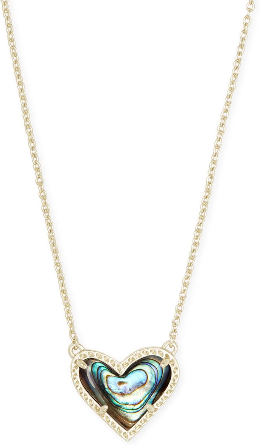 Kendra Scott Ari Heart Adjustable Length Pendant Necklace for Women, Fashion Jewelry