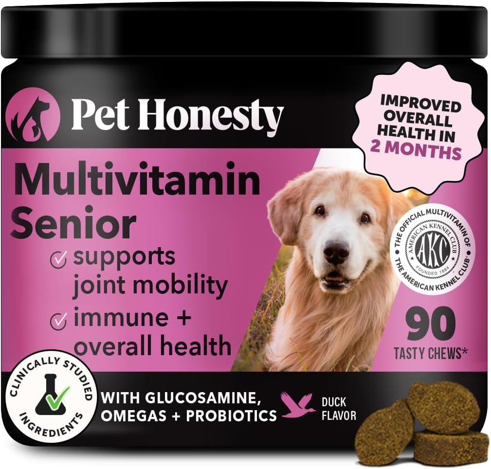 Dog Multivitamin - 10 in 1 Dog Vitamins for Health & Heart - Omega Fish Oil, Glucosamine & Probiotics - Dog Vitamins and Supplements for Skin and Coat (Chicken 180 ct)