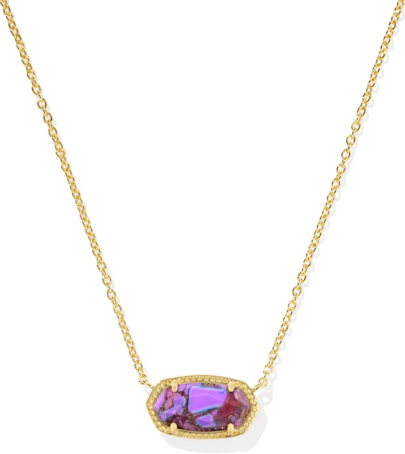 Kendra Scott Elisa Pendant Necklace for Women, Fashion Jewelry, 14k Gold-Plated