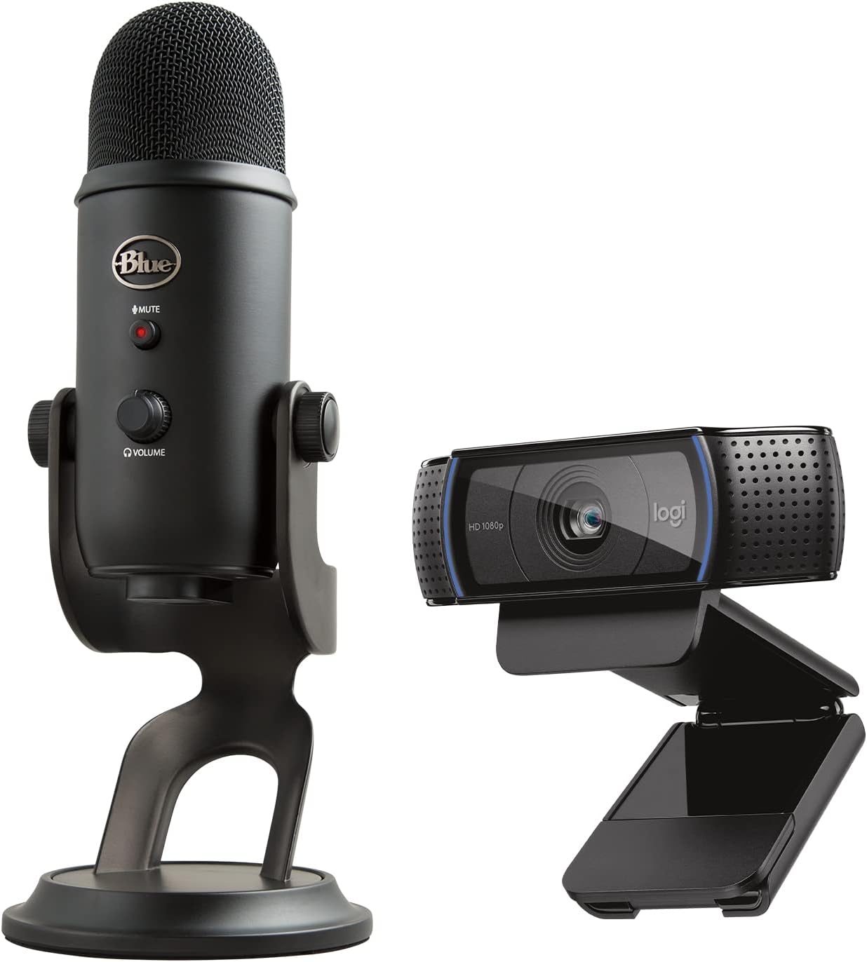 Logitech C920x HD Pro Webcam, Full HD 1080p/30fps Video, Clear Audio, HD Light Correction, PC Camera Webcam, Works with Skype, Zoom, Facetime, PC, Laptop, Mac, Tablet - Black
