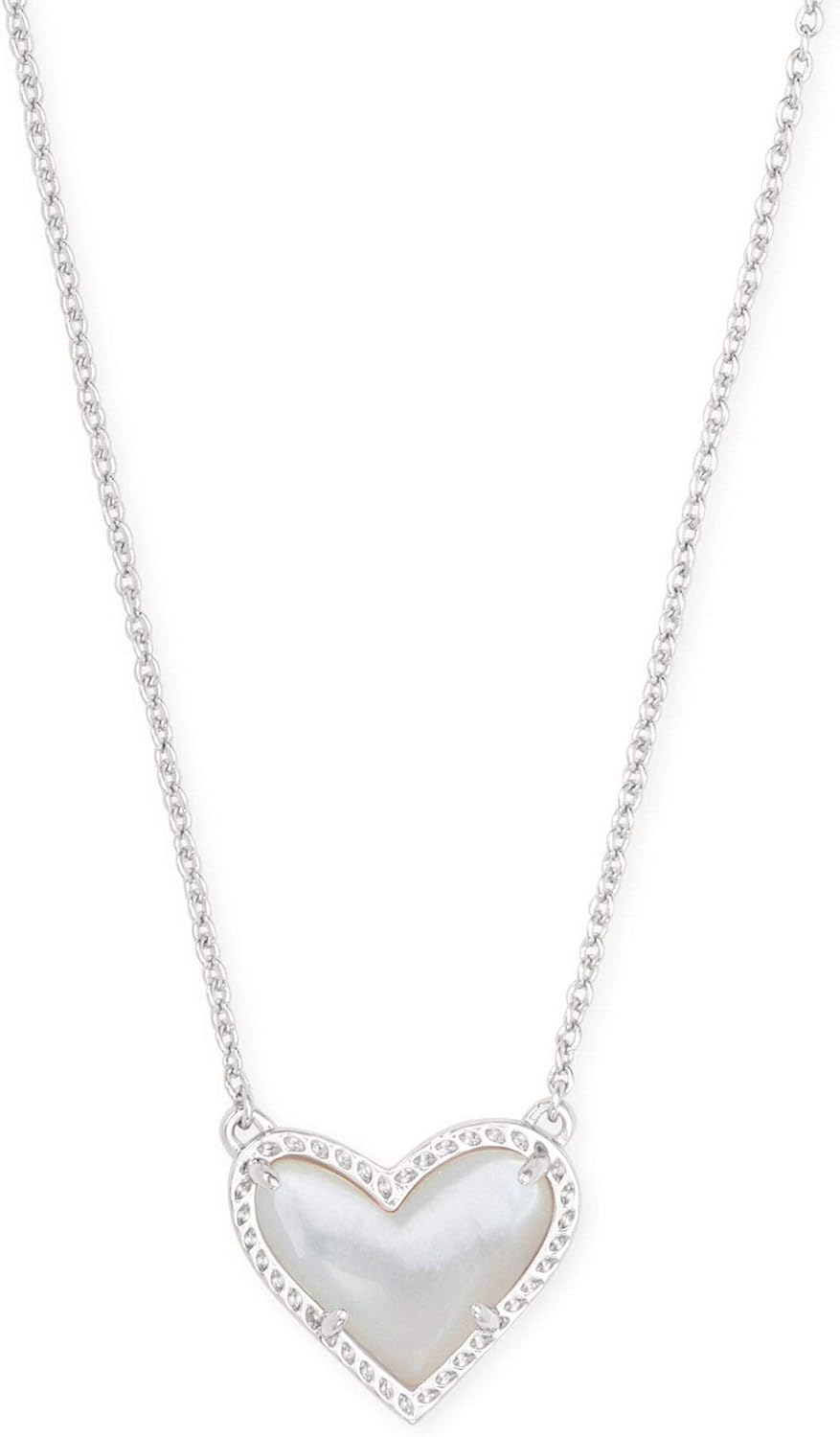 Kendra Scott Ari Heart Adjustable Length Pendant Necklace for Women, Fashion Jewelry