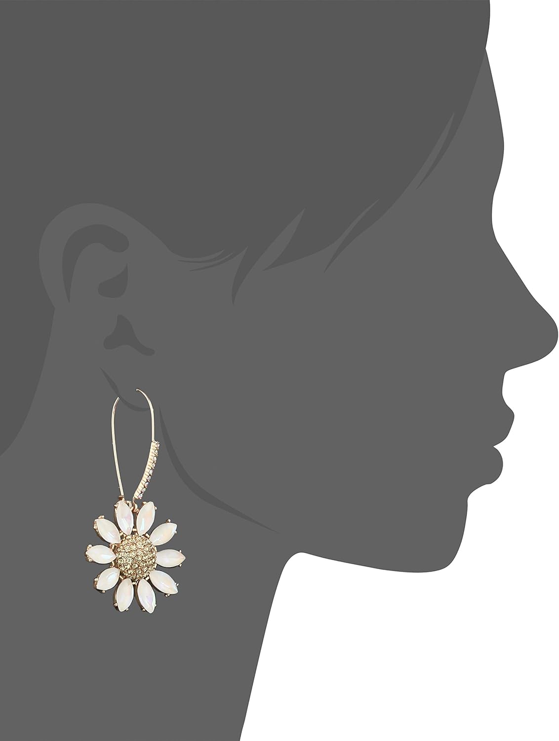 Betsey Johnson Rose Dangle Earring Color
