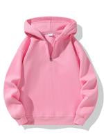Men's Solid Zip Up Hoodie, Casual Loose Long Sleeve Hooded Sweatshirt for Daily Wear, Men's Clothes for All Seasons