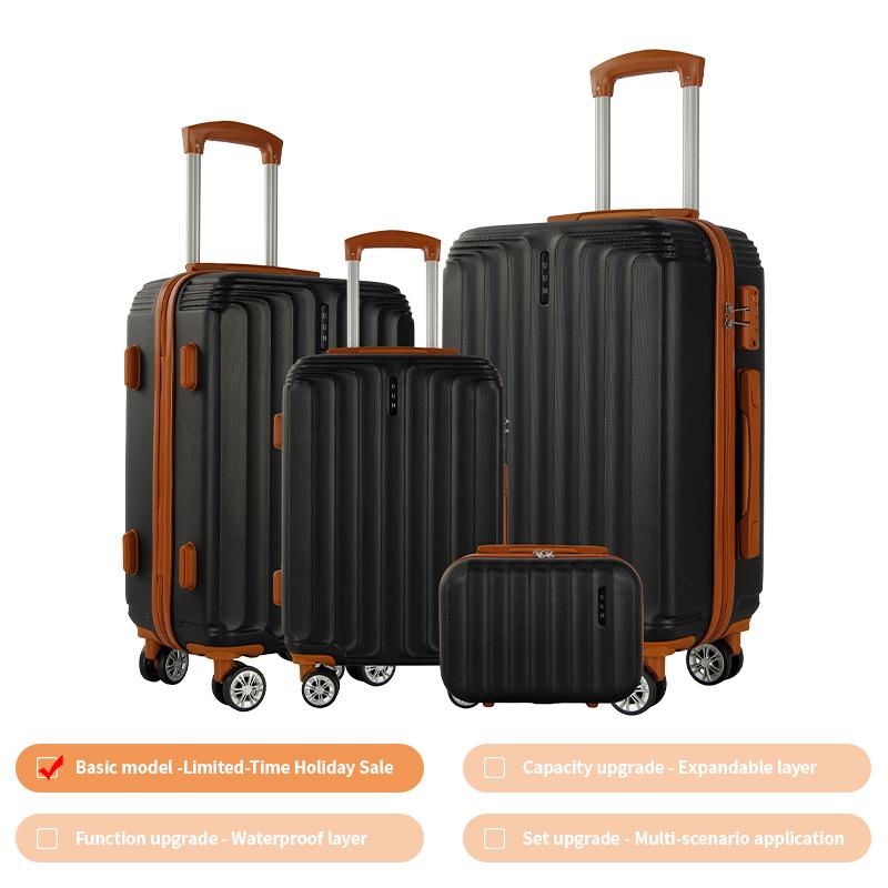 UUH Luggage Sets with TSA Locks -3pcs/4pcs/6pcs/7pcs/8pcs/9pcs Suitcases Sets-Travel and Moving Set(Family Set)