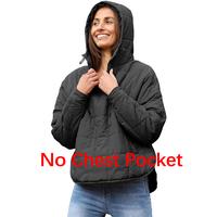 Tanming Women's Oversized Hooded Puffer Jacket Quilted Lightweight Winter Warm Pullover Padded Hoodies Coat