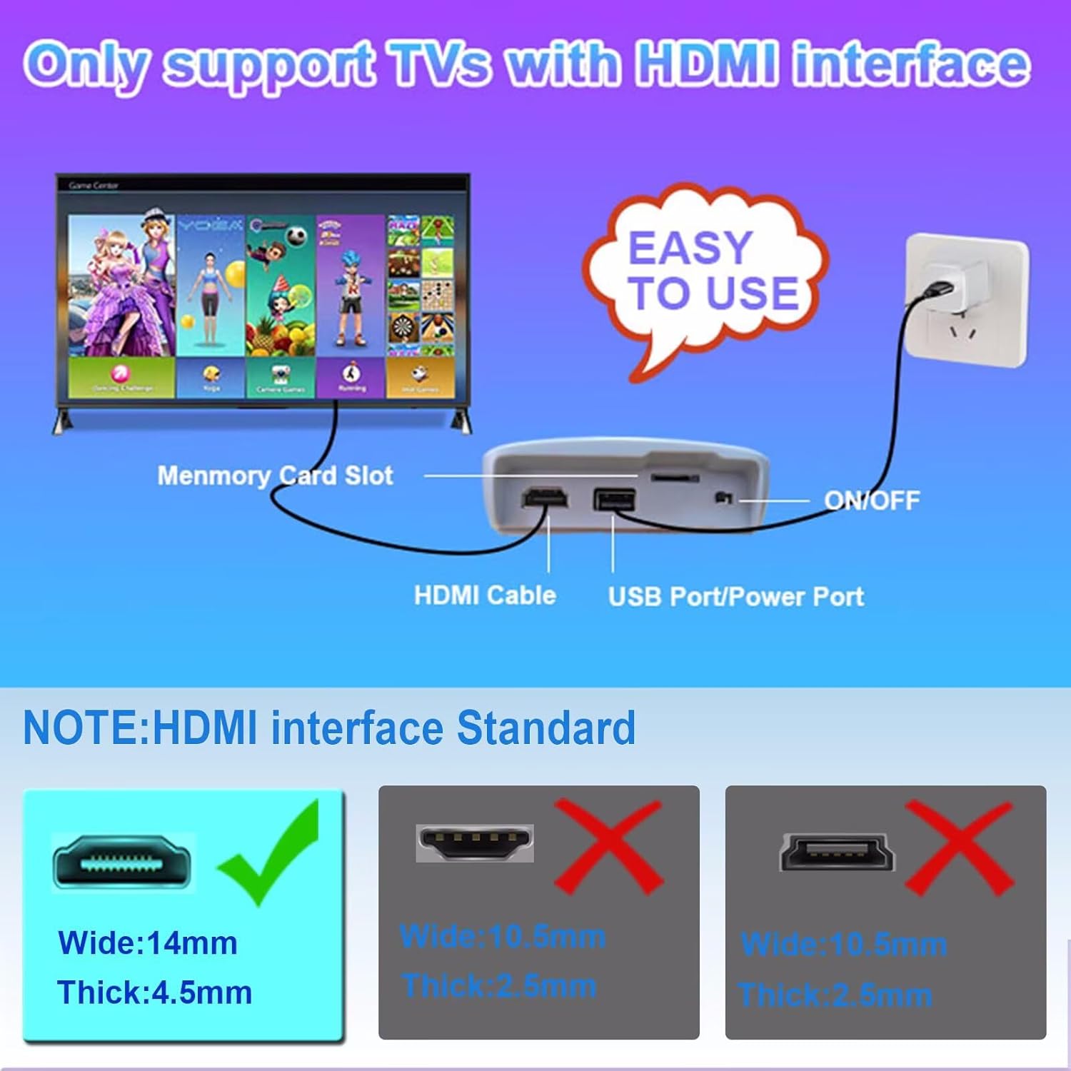 TV Game Console Built in 100+ Gam ES, Video Game Machine with 2.4G Wireless Gamepad Somatosensory Control, USB Plug and Play, Kid & Adult Interactive& Puzzle Games,Grey