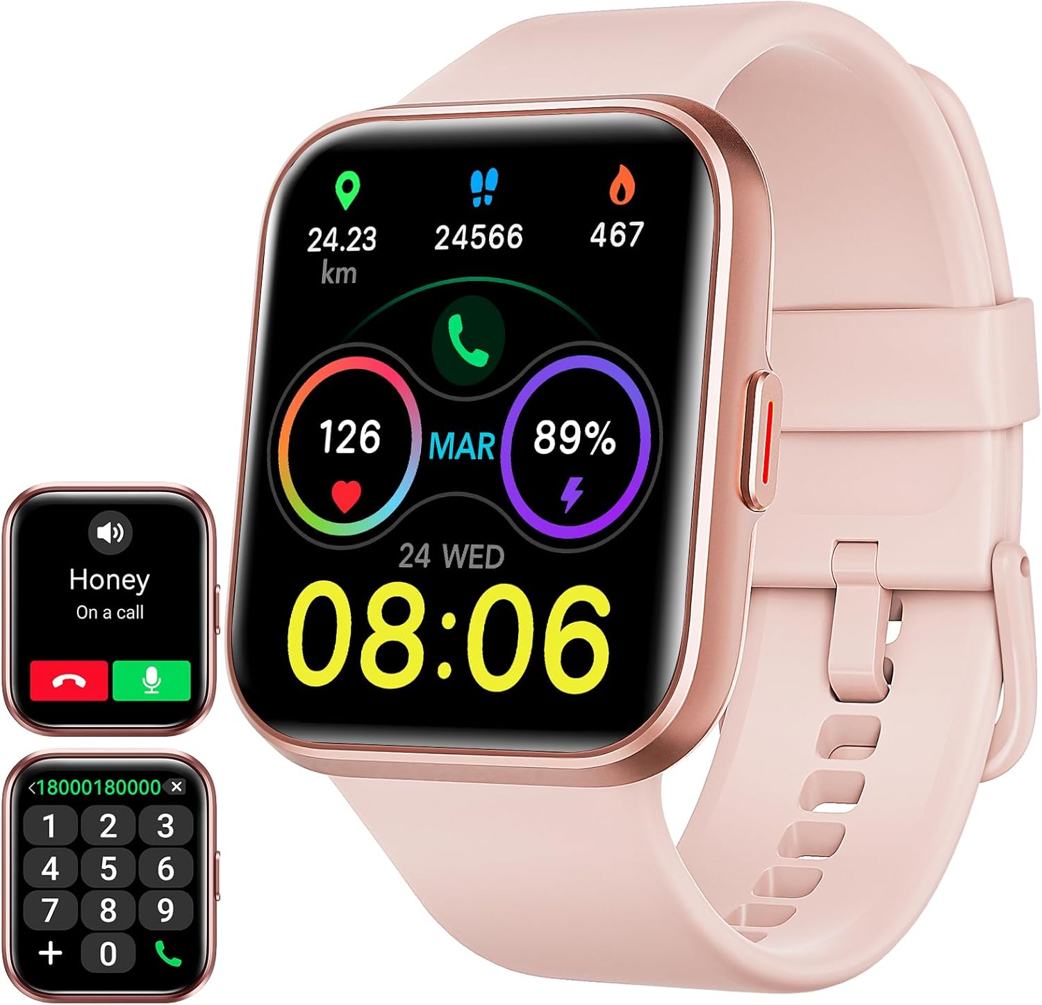 ENOMIR Smart Watch for Men Women(Answer/Make Call), Alexa Built-in,Fitness with Heart Rate SpO2 Sleep Monitor 100 Sports 5ATM Waterproof Activity Trackers and Smartwatches iOS&Android Phones