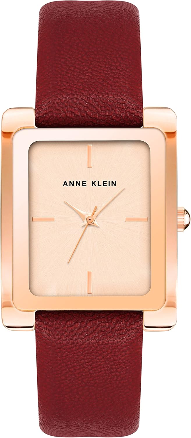 Anne Klein Women's Leather Strap Watch