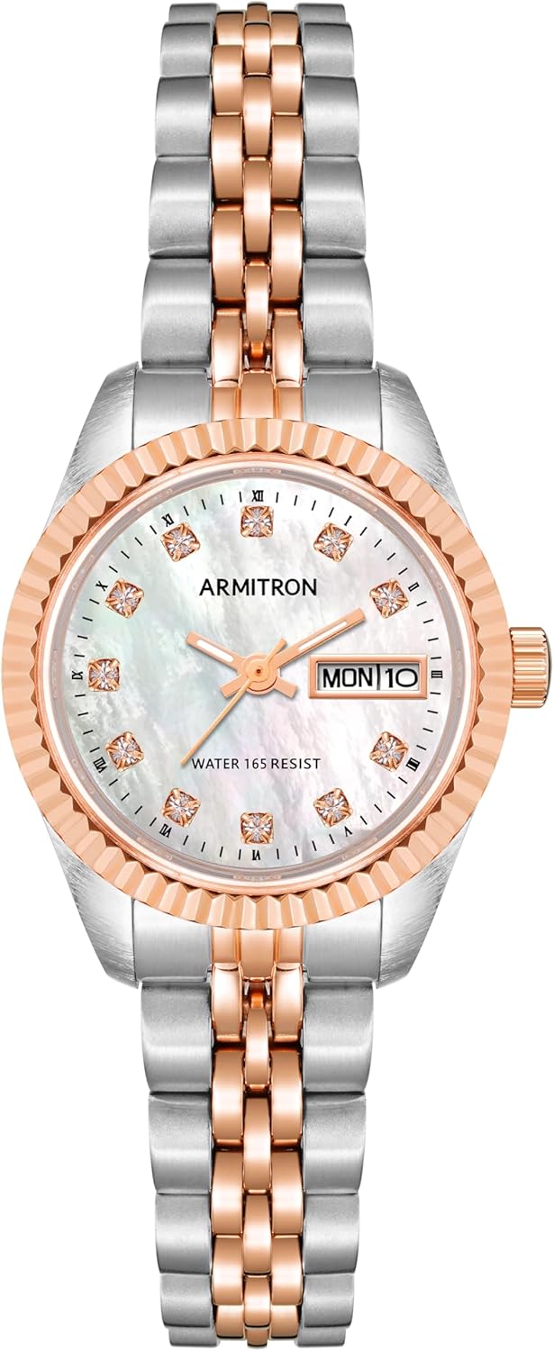 Armitron Women's Genuine Crystal Accented Bracelet Watch, 75-2475