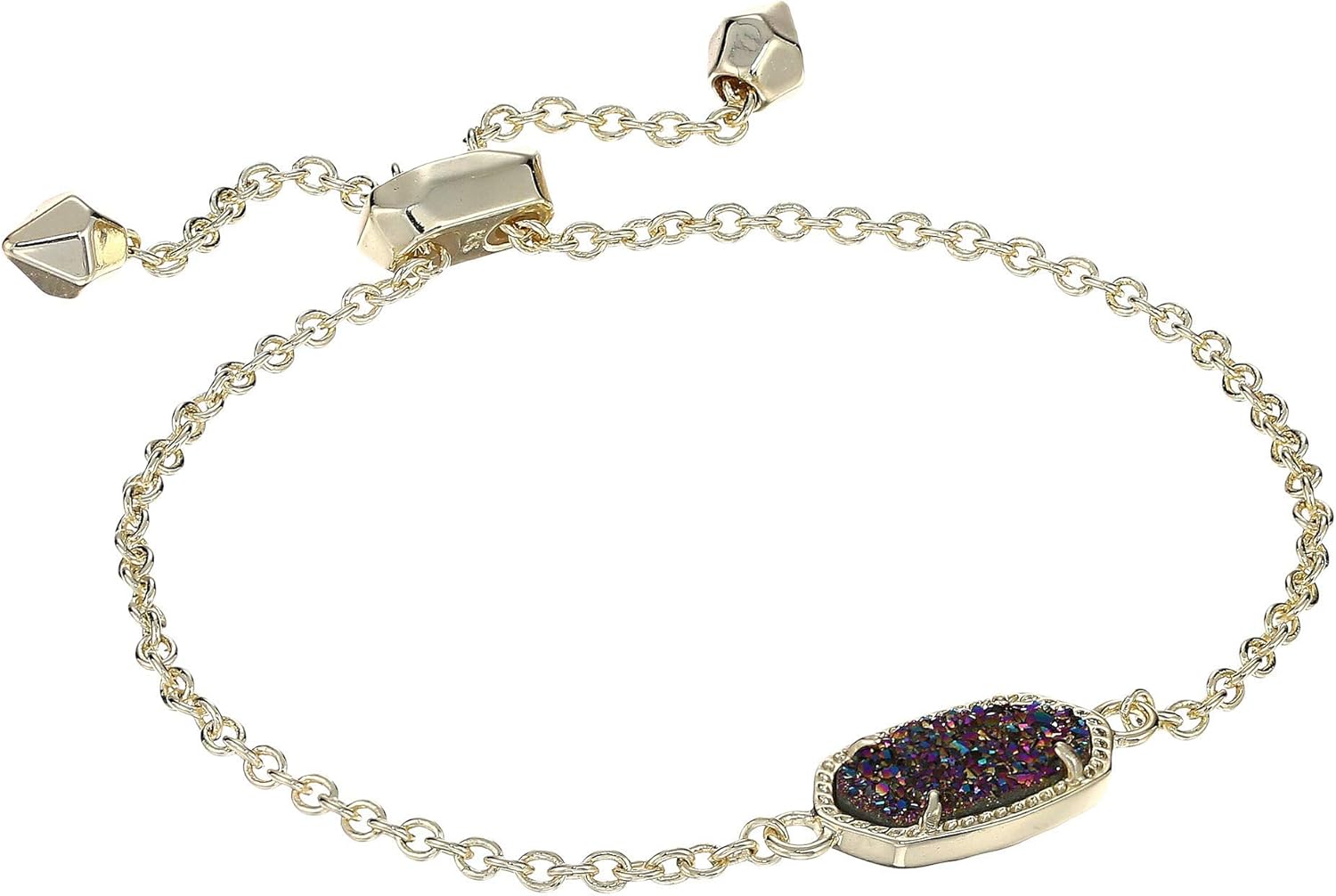 Kendra Scott Elaina Adjustable Chain Bracelet for Women, Fashion Jewelry, Gold-Plated