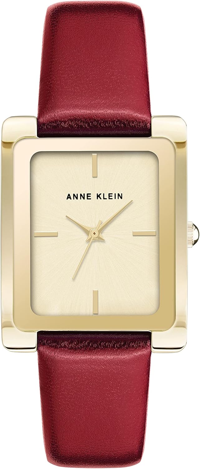 Anne Klein Women's Leather Strap Watch