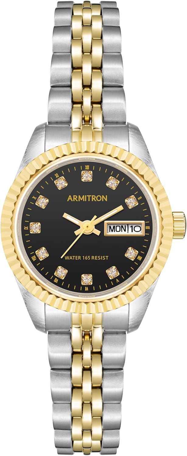 Armitron Women's Genuine Crystal Accented Bracelet Watch, 75-2475