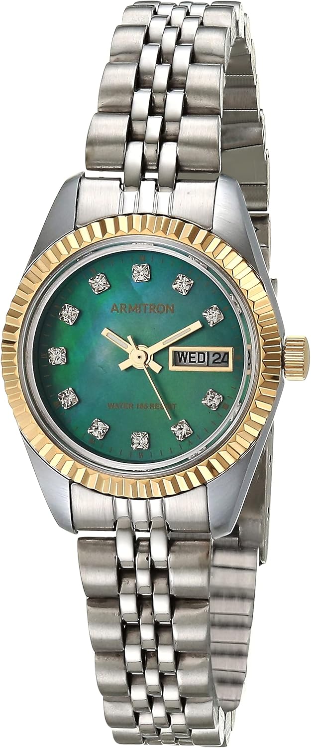 Armitron Women's Genuine Crystal Accented Bracelet Watch, 75-2475