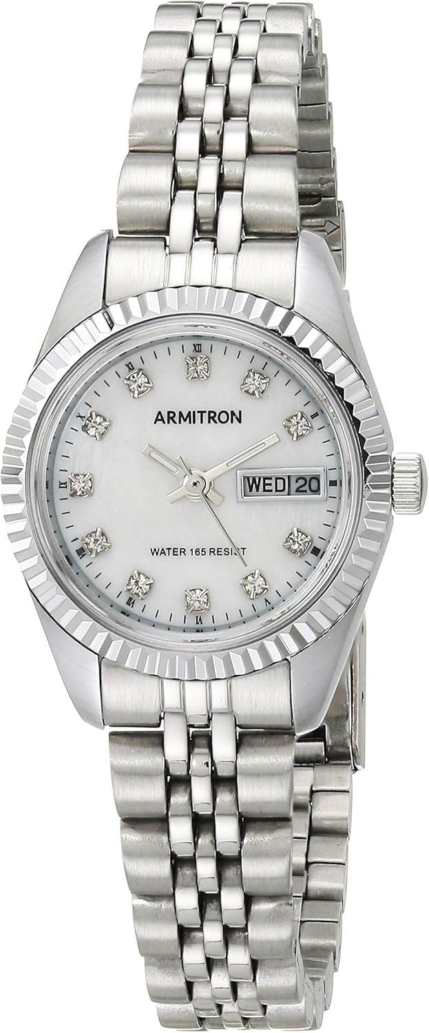 Armitron Women's Genuine Crystal Accented Bracelet Watch, 75-2475