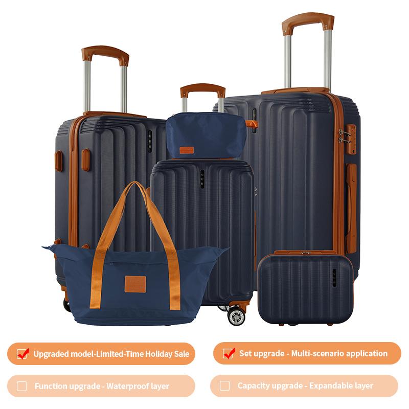 UUH Luggage Sets with TSA Locks -3pcs/4pcs/6pcs/7pcs/8pcs/9pcs Suitcases Sets-Travel and Moving Set(Family Set)