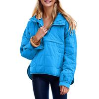 Tanming Women's Oversized Hooded Puffer Jacket Quilted Lightweight Winter Warm Pullover Padded Hoodies Coat